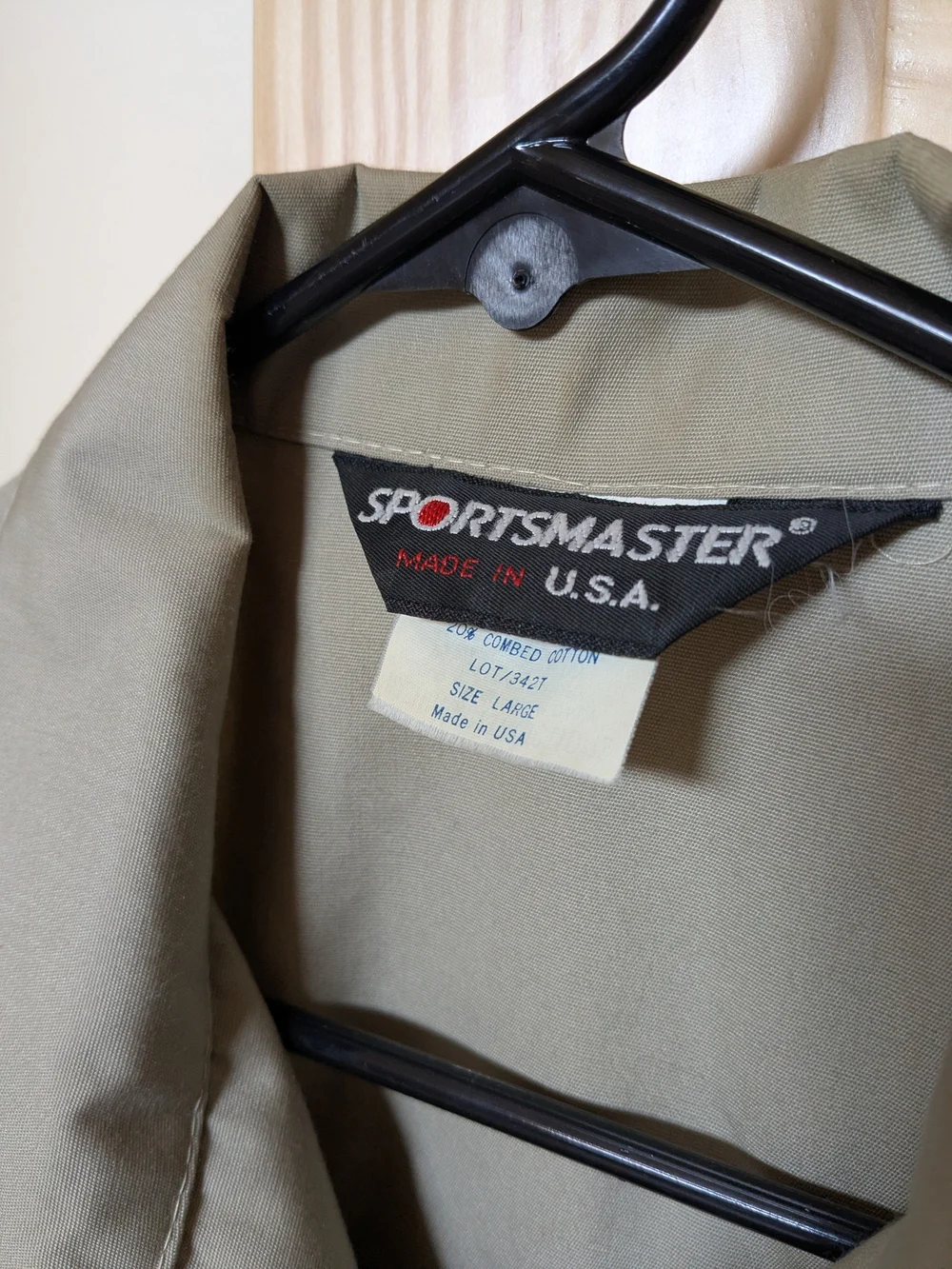 Hand painted Head Of Saint John The Baptist On Vtg 1970's Sportsmaster Jacket